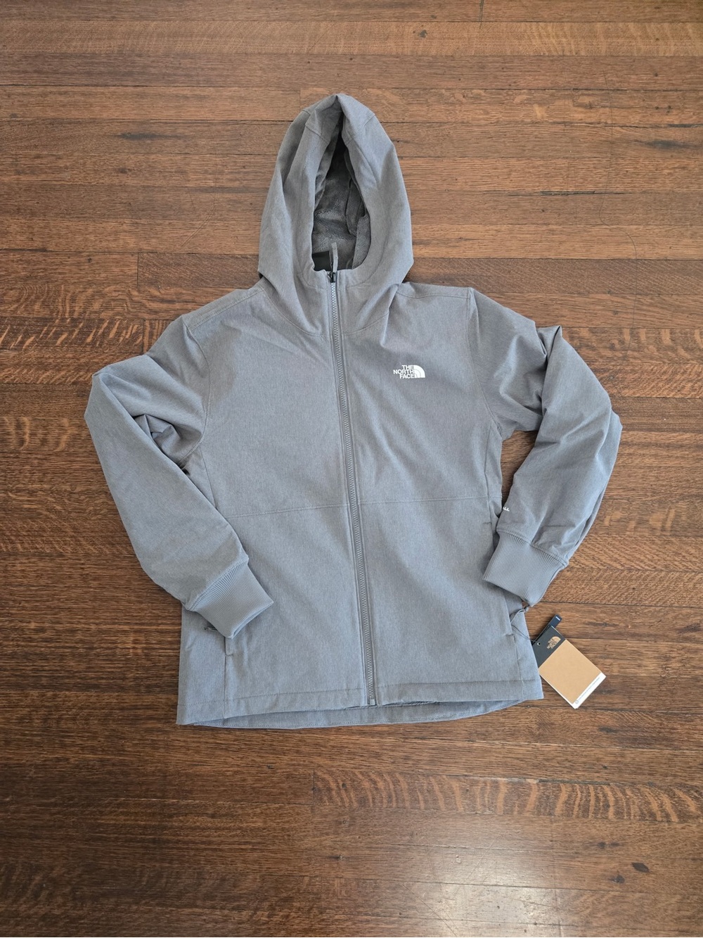 The North Face Kids' Gray Full-Zip Hooded Jacket